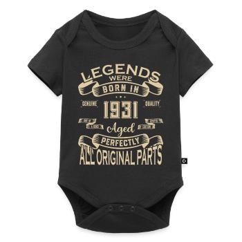 Legends Were Born In 1931. Aged Perfectly All orig - Baby Premium Kurzarmbody - Schwarz - Vorne