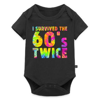 i survived the 60s twice - Baby Premium short-sleeve bodysuit - black - Front