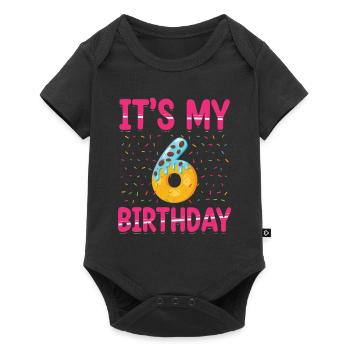 It's My 6th Birthday | Sprinkles Theme | - Baby Premium short-sleeve bodysuit - black - Front