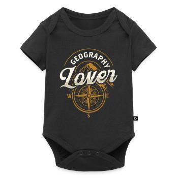 Amoureux de la géographie Géographie Étudiant Géographe - Body à manches courtes Premium Bébé - noir - Devant