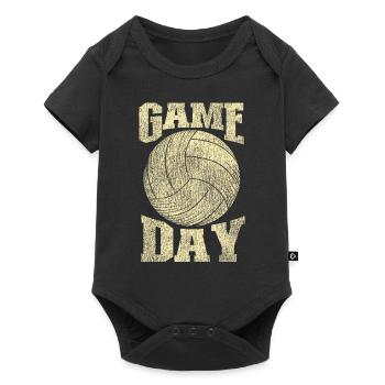 Volleyball Player Team Vintage - Baby Premium Kurzarmbody - Schwarz - Vorne
