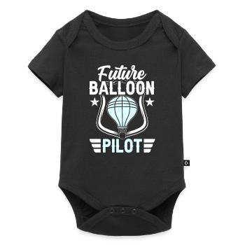Future Balloon Pilot Balloon Flight Hot Air Balloon - Baby Premium short-sleeve bodysuit - black - Front