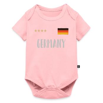 Allemagne Maillot de football Drapeau allemand - Body à manches courtes Premium Bébé - rose - Devant