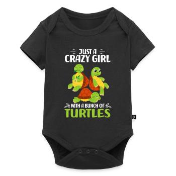 | amoureux des tortues Cadeaux tortues - Body à manches courtes Premium Bébé - noir - Devant