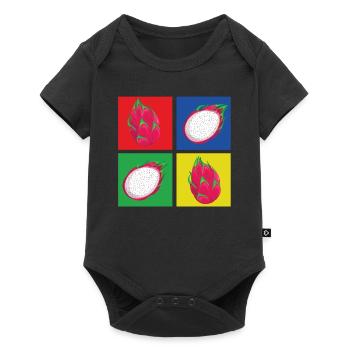 T-shirt Aux Fruits du Dragon - Body à manches courtes Premium Bébé - noir - Devant