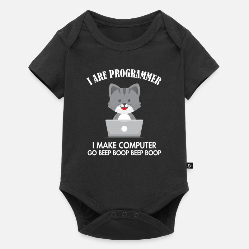 Je suis programmeur Chat Développeur de logiciels - Body à manches courtes Premium Bébé - noir