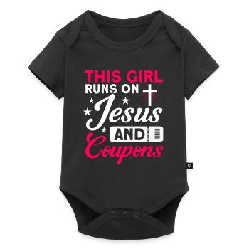 Coupon Shopper Discount Couponer Discount Sale - Baby Premium short-sleeve bodysuit - black - Front
