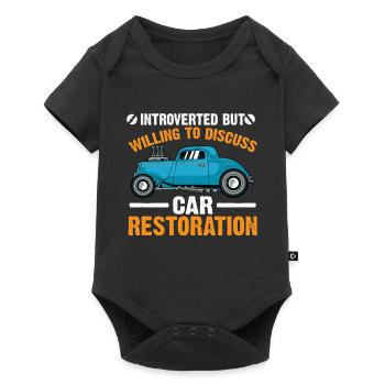 Willing To Discuss Car Restoration - Baby Premium short-sleeve bodysuit - black - Front