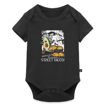 Attention ce sont des StreetTacos - espagnol - Body à manches courtes Premium Bébé - noir - Devant