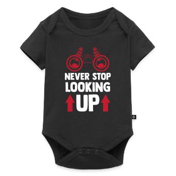 Never stop looking up Star Telescope - Baby Premium short-sleeve bodysuit - black - Front