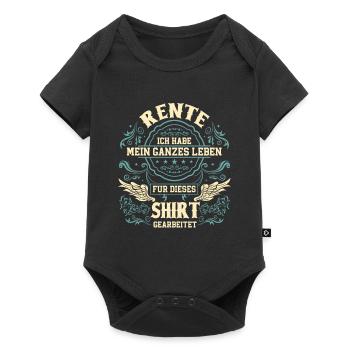 Ruhestand Renteneintritt Rentner - Baby Premium Kurzarmbody - Schwarz - Vorne