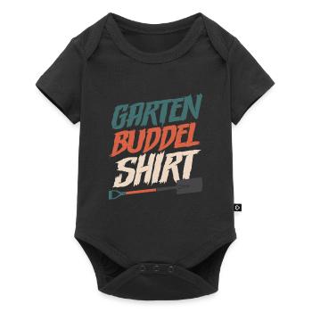 Gärtner Garten Buddel - Baby Premium Kurzarmbody - Schwarz - Vorne