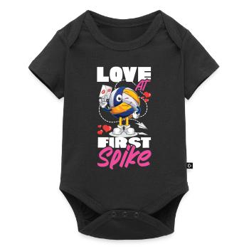 Volleyball Player Team Love At - Baby Premium short-sleeve bodysuit - black - Front
