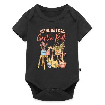 Keine zeit der Garten ruft Gärtner - Baby Premium Kurzarmbody - Schwarz - Vorne