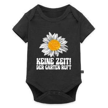 Keine zeit der Garten ruft Gärtner - Baby Premium Kurzarmbody - Schwarz - Vorne