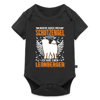 Leonberger Guardian Angel - Baby Premium short-sleeve bodysuit - black - Front