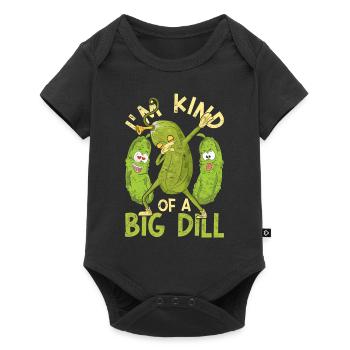 Dabbing Pickle Gift Idea Vegetable Cucumber - Baby Premium short-sleeve bodysuit - black - Front