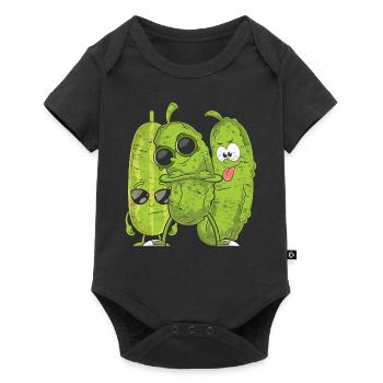 Cool Sunglasses Vegetable Gift Idea Cucumber - Baby Premium short-sleeve bodysuit - black - Front