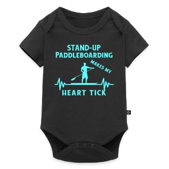 SUP paddle paddle Stand Up Paddle Surf - Body à manches courtes Premium Bébé - noir - Devant