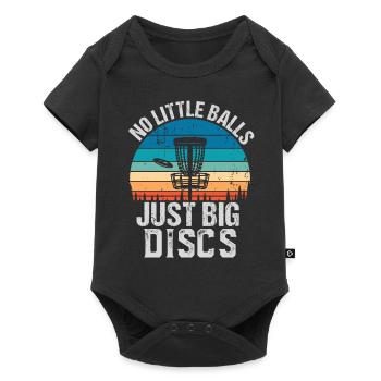 Drôle de disc golf cadeau pas de petites balles - Body à manches courtes Premium Bébé - noir - Devant
