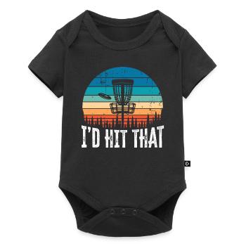 J’aurais frappé ce drôle de disque Golf Sunset Gift - Body à manches courtes Premium Bébé - noir - Devant