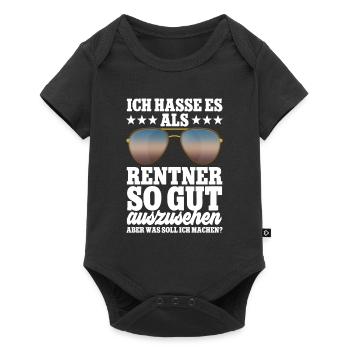 Ich hasse es als Rentner - Baby Premium Kurzarmbody - Schwarz - Vorne