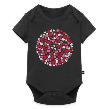 Volleyball Player Team Valentines - Baby Premium Kurzarmbody - Schwarz - Vorne