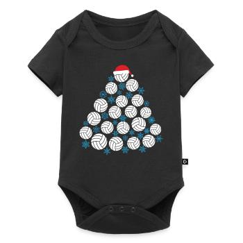 Volleyball Player Team Christmas - Baby Premium short-sleeve bodysuit - black - Front