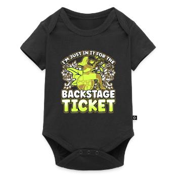 Handicap Wheelchair Design for an Amputation - Baby Premium Kurzarmbody - Schwarz - Vorne