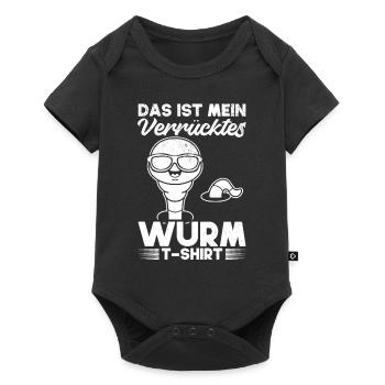 Das Ist Mein Verrücktes Wurm T-Shirt Wurm - Baby Premium Kurzarmbody - Schwarz - Vorne