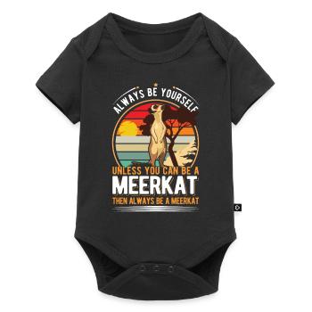 Suricate Cadeau Suricate Suricate - Body à manches courtes Premium Bébé - noir - Devant