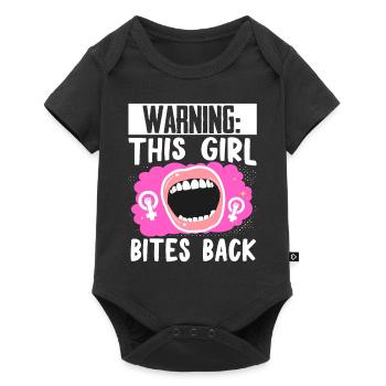Droits des femmes féministes Femmes - Body à manches courtes Premium Bébé - noir - Devant