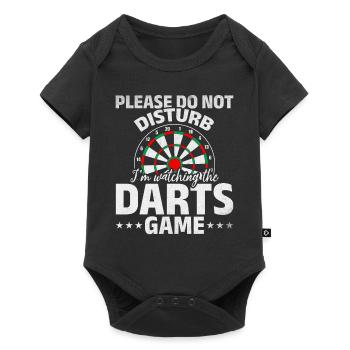 Please do not disturb I watch the darts game - Baby Premium short-sleeve bodysuit - black - Front