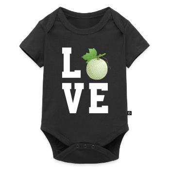 I love cantaloupe melons - Baby Premium short-sleeve bodysuit - black - Front