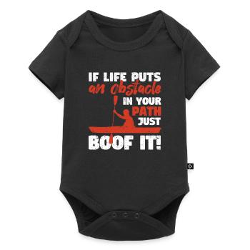 Fun Kayaking Canoeing When Life - Baby Premium short-sleeve bodysuit - black - Front