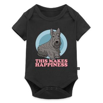 Scottish Terrier Dogs | Dog Owner Gift - Baby Premium short-sleeve bodysuit - black - Front