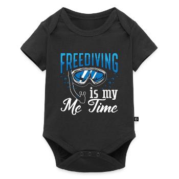 Freediving Freediving Freediver Diving Gift - Baby Premium short-sleeve bodysuit - black - Front