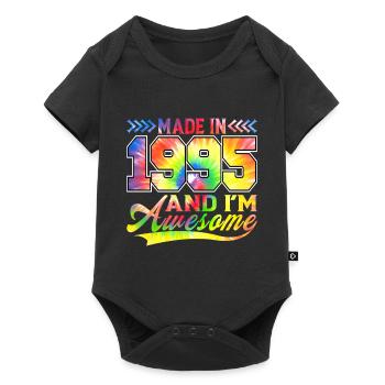 Fabriqué en 1995 et je suis un spectre de couleurs génial - Body à manches courtes Premium Bébé - noir - Devant