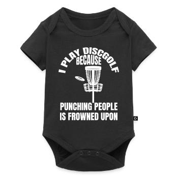 Disc Golf Funny Saying Disc Golfer Disc Golfer - Baby Premium short-sleeve bodysuit - black - Front
