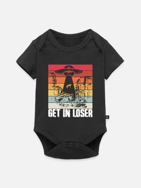 Get in Loser - Baby Premium Kurzarmbody - Schwarz
