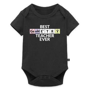 Meilleur professeur de géométrie de tous les temps - Body à manches courtes Premium Bébé - noir - Devant