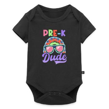 Premier jour d’école Pre-K Dude - Body à manches courtes Premium Bébé - noir - Devant