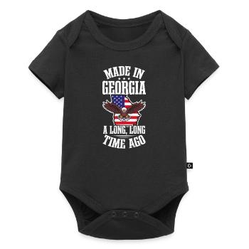 Georgia Peach In Georgia Long Time Ago Flag - Baby Premium short-sleeve bodysuit - black - Front