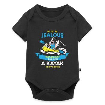 Kayak Boat Canoe Paddle Boat Double Paddle - Baby Premium short-sleeve bodysuit - black - Front