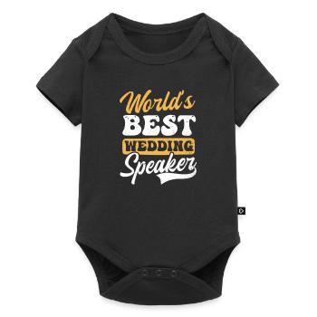 Conférencier Worlds Meilleur orateur de mariage - Body à manches courtes Premium Bébé - noir - Devant