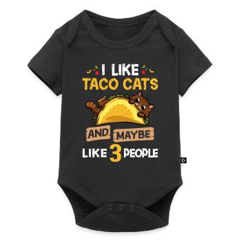 Tacocat Taco Cat Kitten Fast Food - Baby Premium short-sleeve bodysuit - black - Front