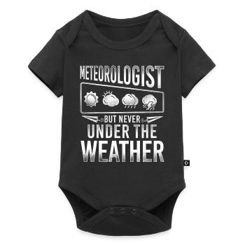 Météorologue Prévisions météorologiques - Body à manches courtes Premium Bébé - noir - Devant
