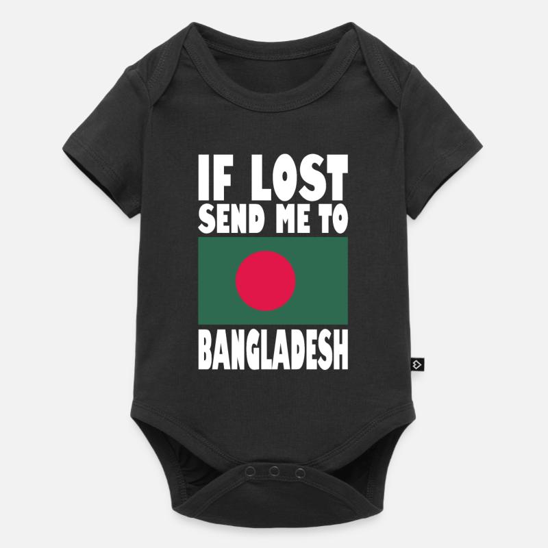 Drapeau du Bangladesh - Body à manches courtes Premium Bébé - noir