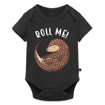 Roll Me Pangolin - Body à manches courtes Premium Bébé - noir - Devant