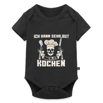 Ich Kann Sehr Gut Innerlich Kochen - Baby Premium Kurzarmbody - Schwarz - Vorne